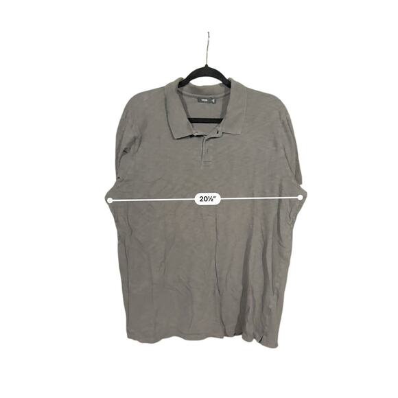 Vince Tshirt Style Men's Polo Gray Shirt SZ XL - Picture 4 of 6